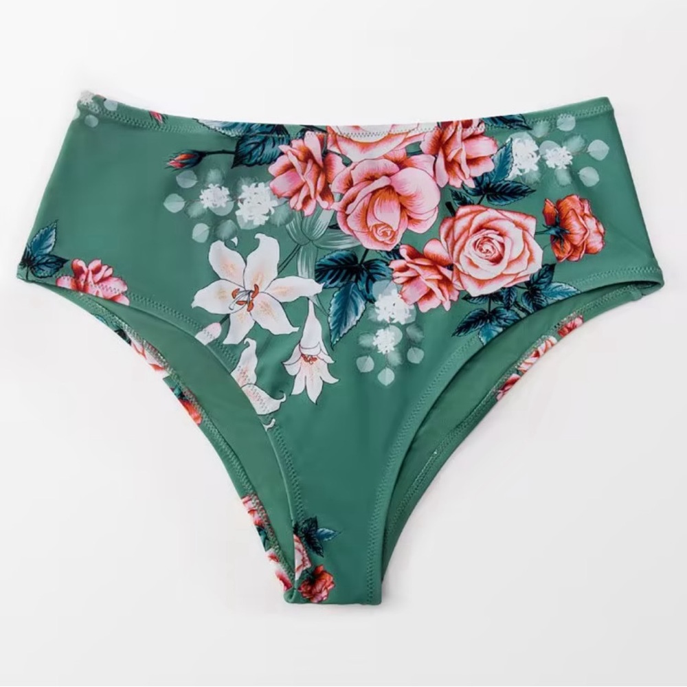 *3 for $10* nwt: bree floral high waisted cheeky bikini bottoms